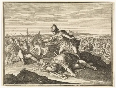 Dood van Saul op het gebergte te Gilboa
