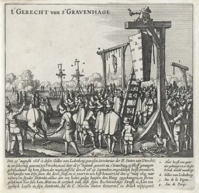 Doodskist van Ledenberg aan de galg