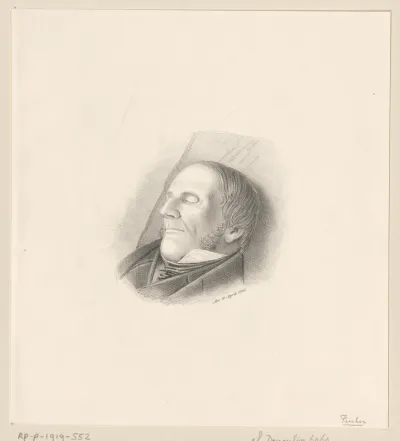 Doodsportret van Gottfried Emil Fischer, 10 april 1841
