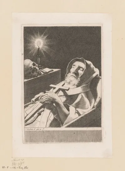 Doodsportret van H. Franciscus van Paola (Francesco da Paola)