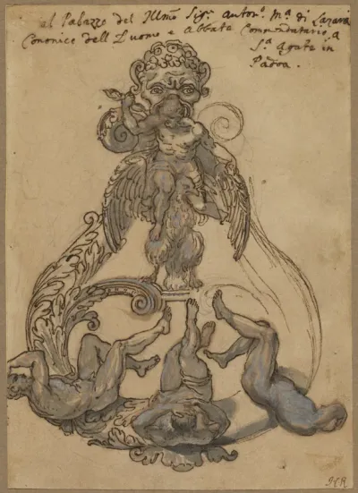 Door Knocker with Zeus Vanguishing Giants