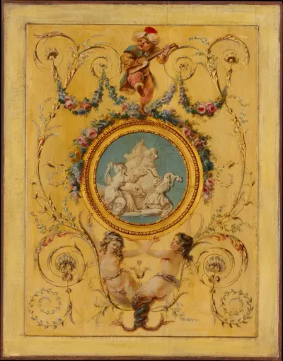 Door panel from the "Cabinet Turc" of Comte d'Artois at Versailles