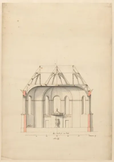 Doorsnede van een kerk