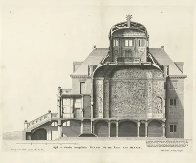 Doorsnede van Paleis Huis ten Bosch