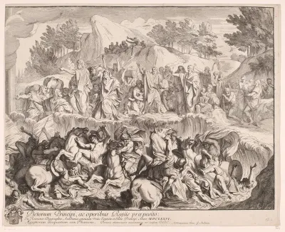 Doortocht door de Rode Zee (rechterdeel)
