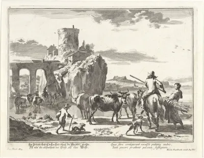 Doorwaadbare plaats bij een aquaduct