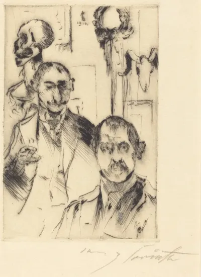Doppelbildnis mit Skelett (Double Portrait with Skeleton)