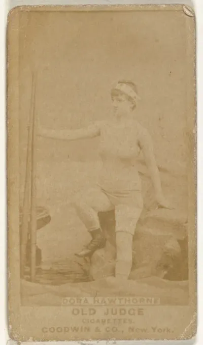 Dora Hawthorne, from the Actors and Actresses series (N171) for Old Judge Cigarettes