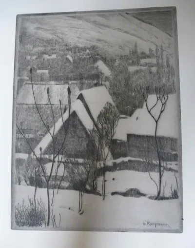Dorf im Winter