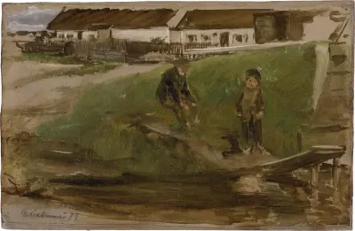 Dorfteich in Etzenhausen - Studie