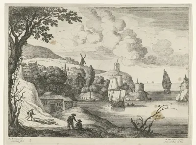 Dorp aan een baai