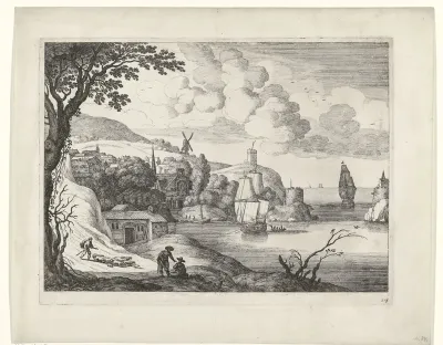 Dorp aan een baai