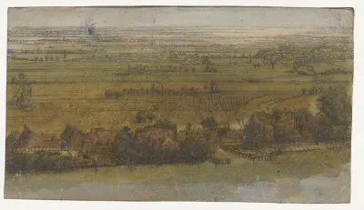 Dorp aan een rivier