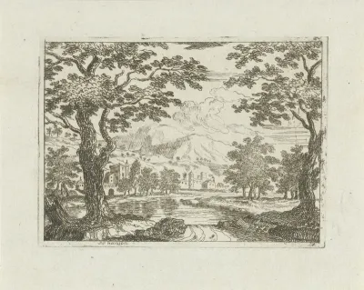 Dorp aan een rivier
