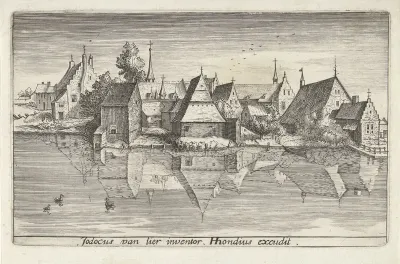 Dorp aan een rivier