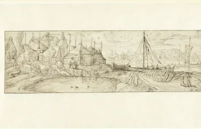 Dorp aan een rivier