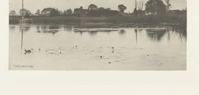 Dorp aan een water in Groot-Brittannië