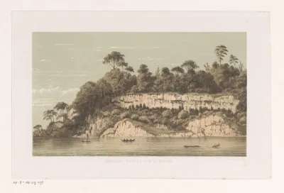 Dorp en heuvel Goenong Rantau