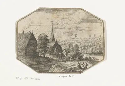 Dorp gelegen aan een rivier