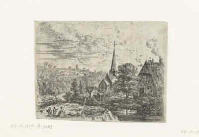 Dorp gelegen aan een rivier