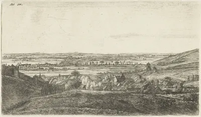 Dorp in vallei