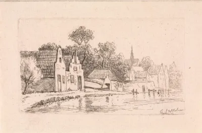 Dorp langs het water