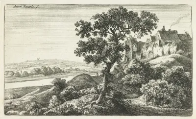 Dorp op een heuvel