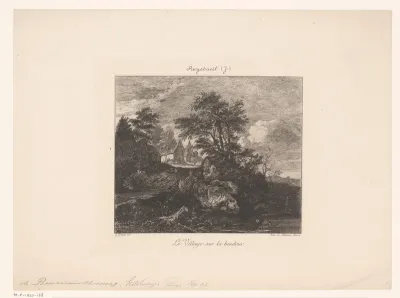 Dorp op een hooggelegen heuvel