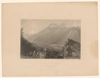 Dorp van Waldenzen in de Alpen