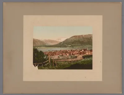 Dorpsgezicht in Noorwegen