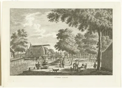 Dorpsgezicht met ophaalbrug te Zuilen