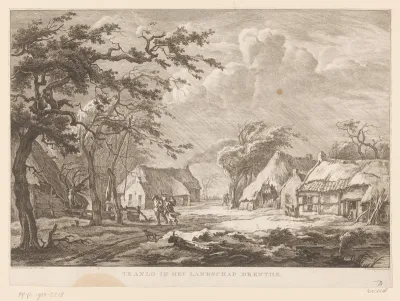 Dorpsgezicht te Anloo in Drenthe
