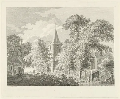 Dorpsgezicht te Maartensdijk, 1753
