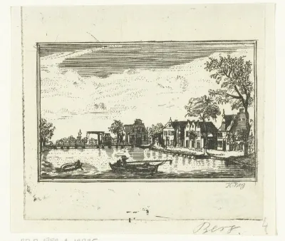 Dorpsgezicht te Nieuwersluis met ophaalbrug