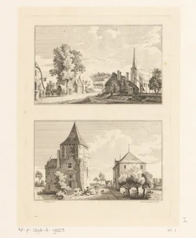 Dorpsgezicht te Till en het Tiller Huis, 1746