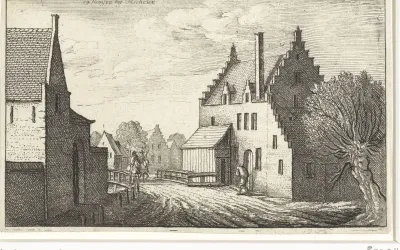 Dorpsstraat in Hemsen nabij Mechelen