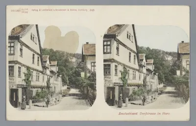 Dorpstraat in de Harz