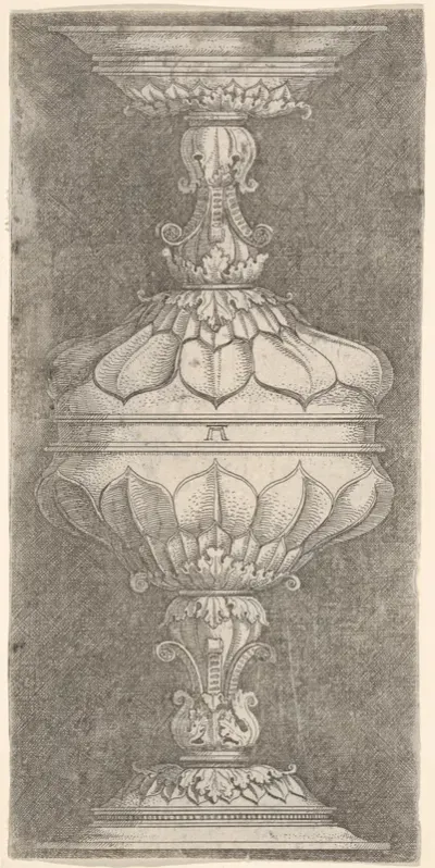 Double Goblet with Flat Leaves