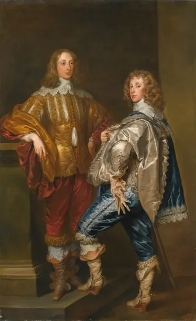 Double portrait of Lord John Stewart (1621-1644) en Lord Bernard Stewart, later Earl of Lichfield (1623-1645)