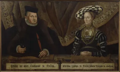 Double portrait of Philipps des Großmütigen and his wife Christine