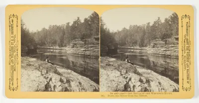Down the River from the Elbow, No. 145 from the series "In and About the Dells of the Wisconsin River"