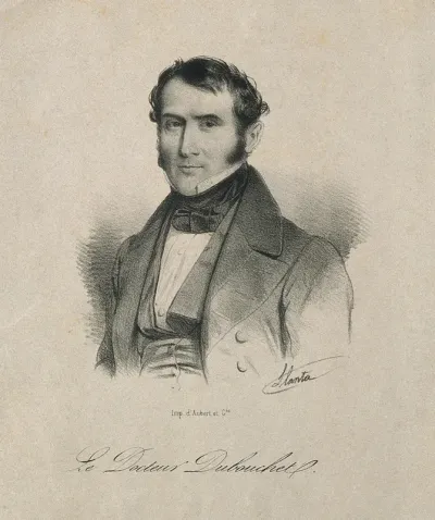 Dr Dubouchet. Lithograph by J.F.G. Llanta