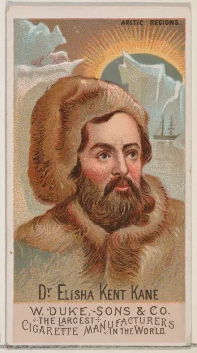 Dr. Elisha Kent Kane, from the series Great Americans (N76) for Duke brand cigarettes