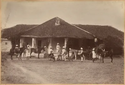 Dr. Morris and party, Jhansi (recto)