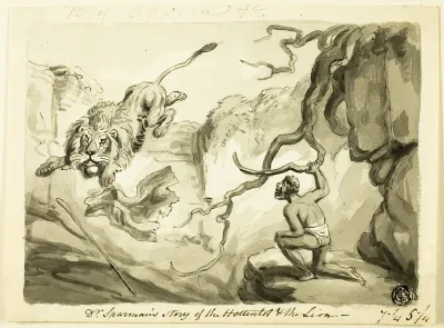 Dr. Sparman's Story of the Hottentot and the Lion