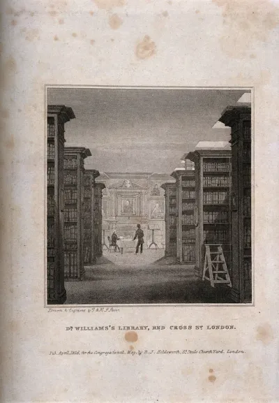 Dr Williams' Library: interior of the library
