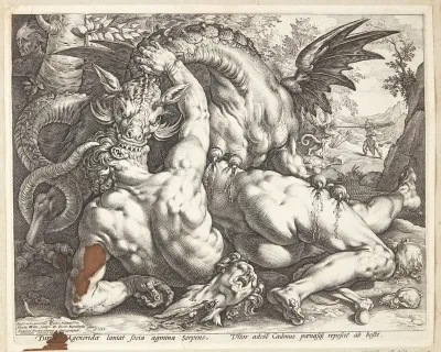 Dragen fortærer Cadmus' mænd