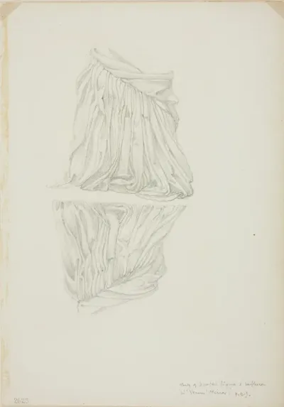 Draped Figure and Reflection, study for Mirror of Venus