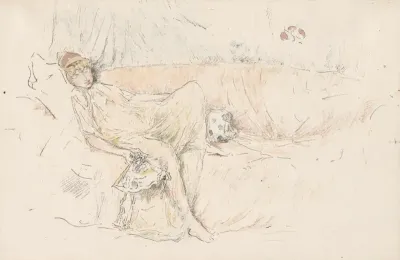 Draped Figure, Reclining