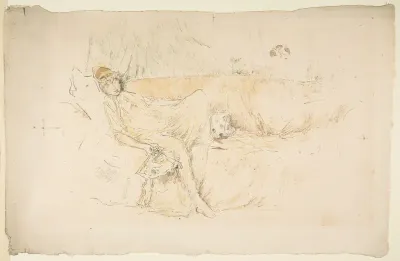 Draped Figure Reclining